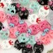 17mm Baby Princess Crown Skull Resin Cabochons - 8 pc set
