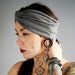 Charcoal Rayon Turban Twist HeadBand
