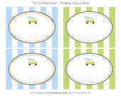 Beach Boy Party Collection - Printable Food and Dessert Labels - The TomKat Studio