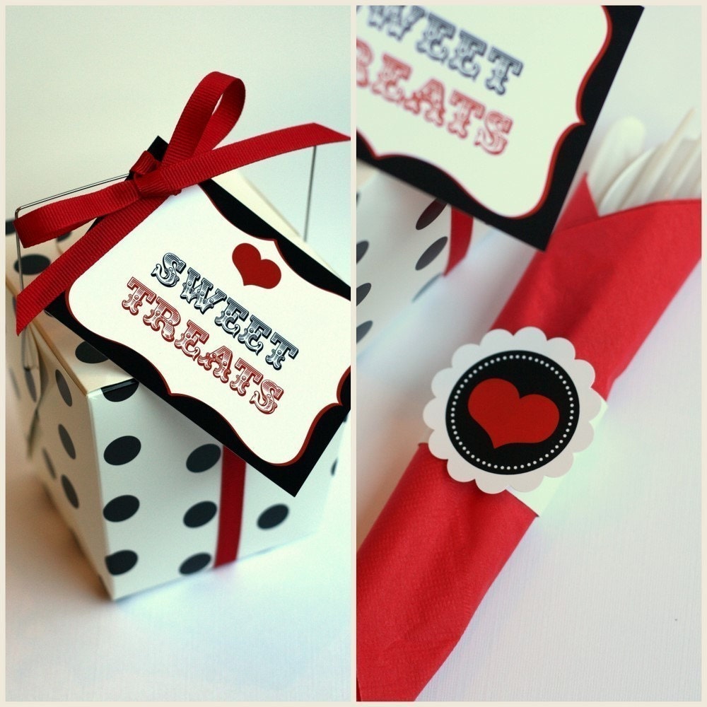 PRINTABLE Valentine Party Collection - Sweet Love - The TomKat Studio Il_570xn
