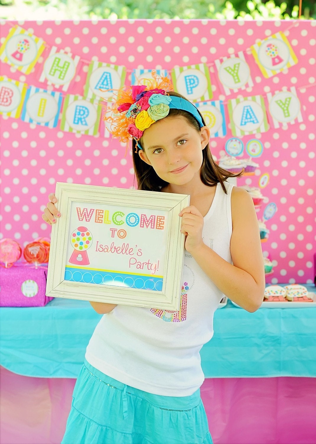 Printable Full Collection - Bubble Gum Birthday Party Collection - The TomKat Studio Il_570xn