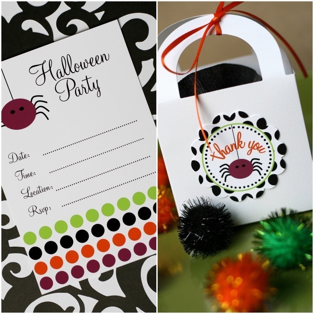PRINTABLE COLLECTION - Happy Halloween Party Collection - The TomKat Studio