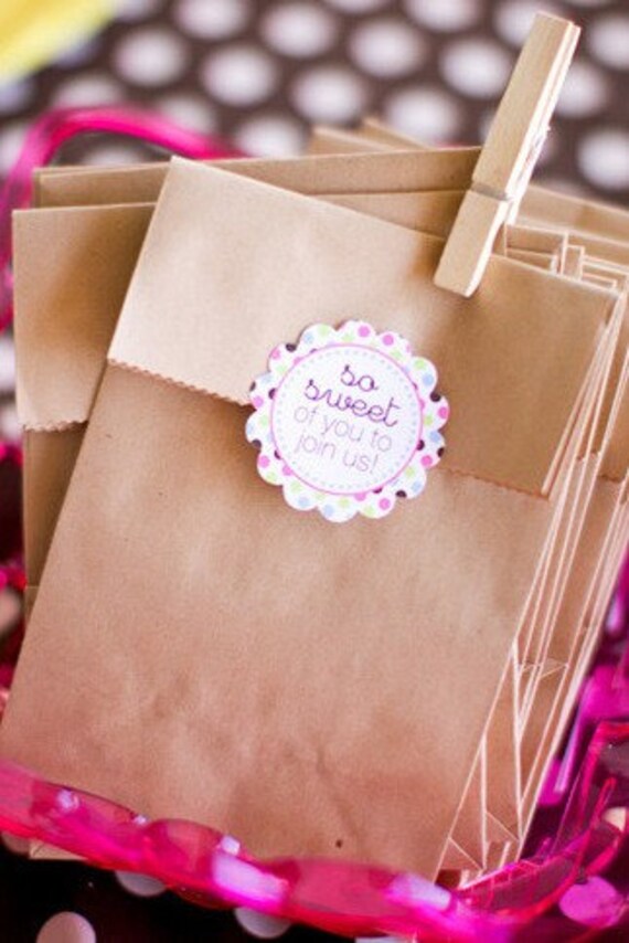PRINTABLE Favor Tags - Milk & Cookies Party Collection - The TomKat Studio Il_570xn