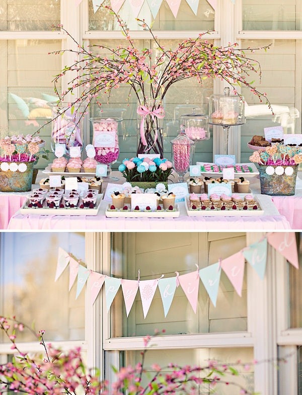 Flower Garden Party Full Printable Party Collection by The TomKat Studio