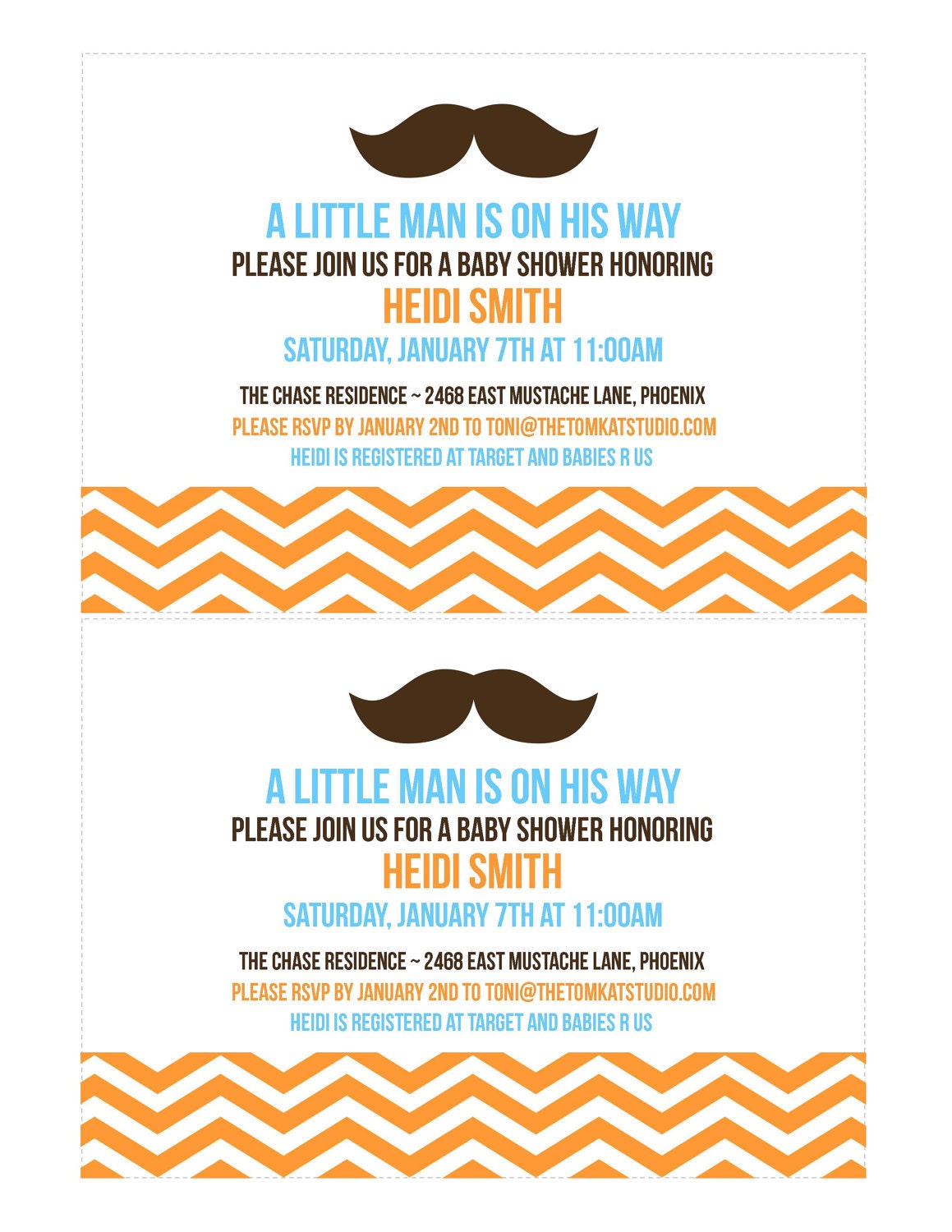 Little Man Invitation Design - Baby Shower and Birthday Party Printable Collection - The TomKat Studio Il_570xn