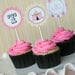 Circus Birthday Party Collection Cotton Candy Labels by The TomKat Studio