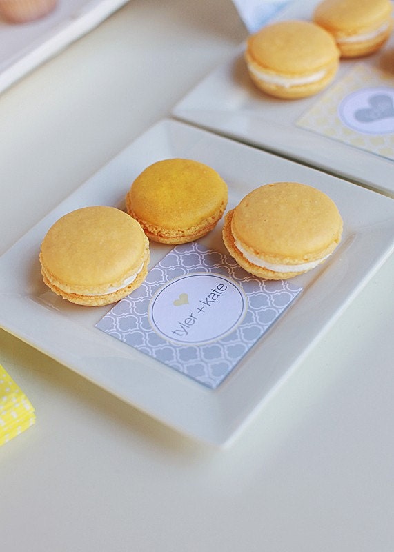 Yellow & Gray Printable Cupcake Toppers - The TomKat Studio
