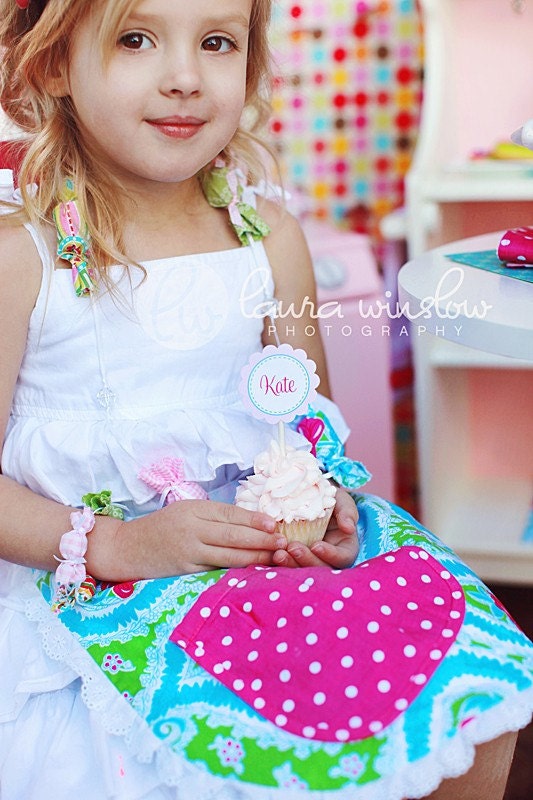 Printable Party Circles - Cupcake Bake Shoppe Party Collection - The TomKat Studio