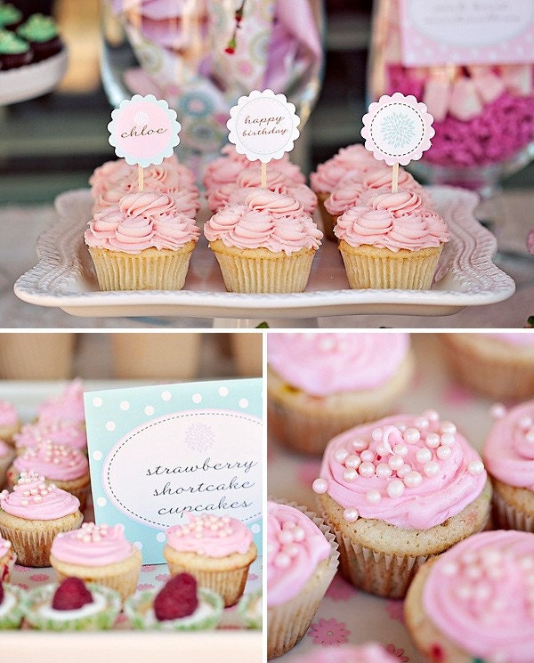Flower Garden Party Full Printable Party Collection by The TomKat Studio