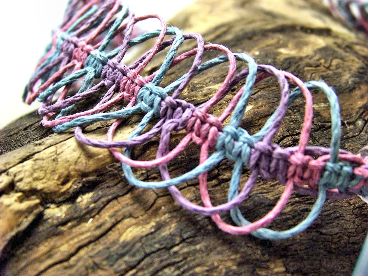 Petite Pastel Hemp Necklace