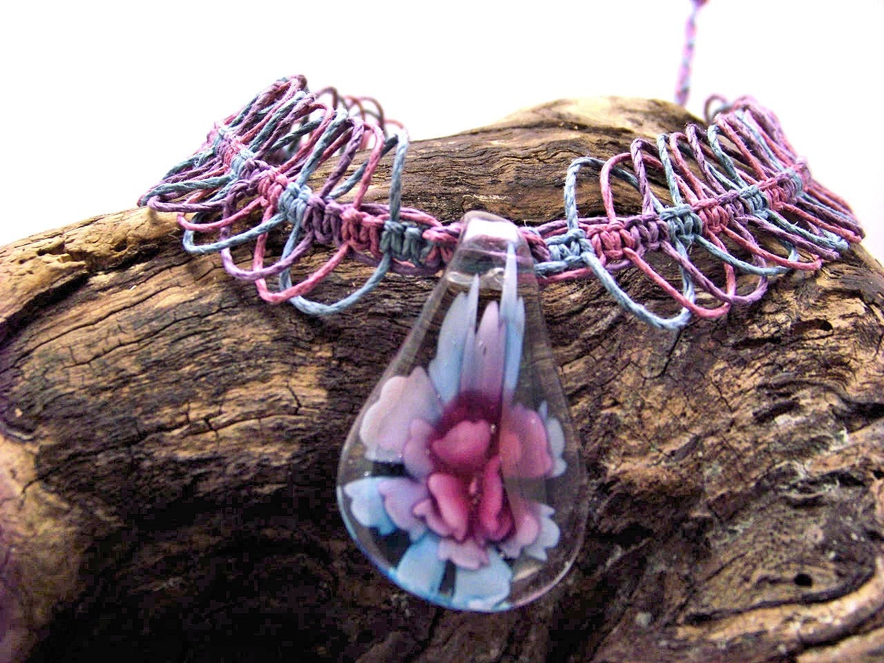 Petite Pastel Hemp Necklace