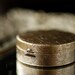 Antique Settee - natural solid perfume in brass compact
