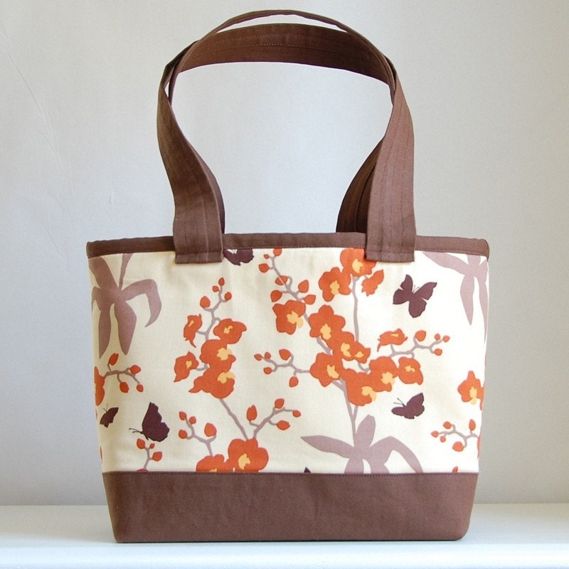 Ivory Orchid Tote Bag