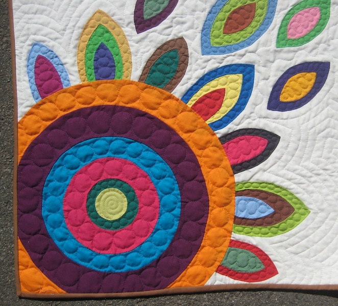 In Bloom White Applique Quilt- Portion of Proceeds to Charity