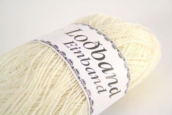 Lodband/Einband lace - Icelandic Wool. White nr. 0851