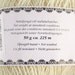 Lodband/Einband lace - Icelandic Wool. White nr. 0851