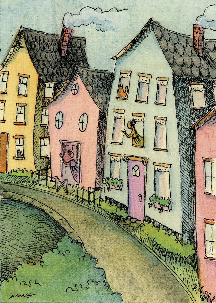 ACEO Print -- Neighbors