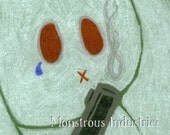 Postcard Bunny with Gun