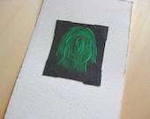 Swamp Monster (mini print / trading card)
