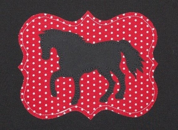 Polka Dot Horse Silhouette Shirt ... perfect birthday present Il_570xn