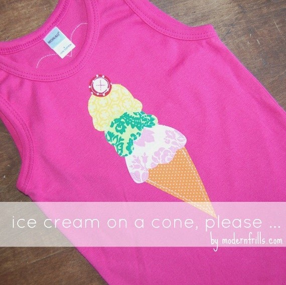 Birthday Shirt ... Girls Ice Cream Cone shirt ... Ice Cream Sunday birthday party Il_570xn