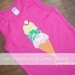 Birthday Shirt ... Girls Ice Cream Cone shirt ... Ice Cream Sunday birthday party
