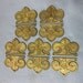 10 Antiques Victorian Brass Architectural Ornaments w/ Flower Baskets