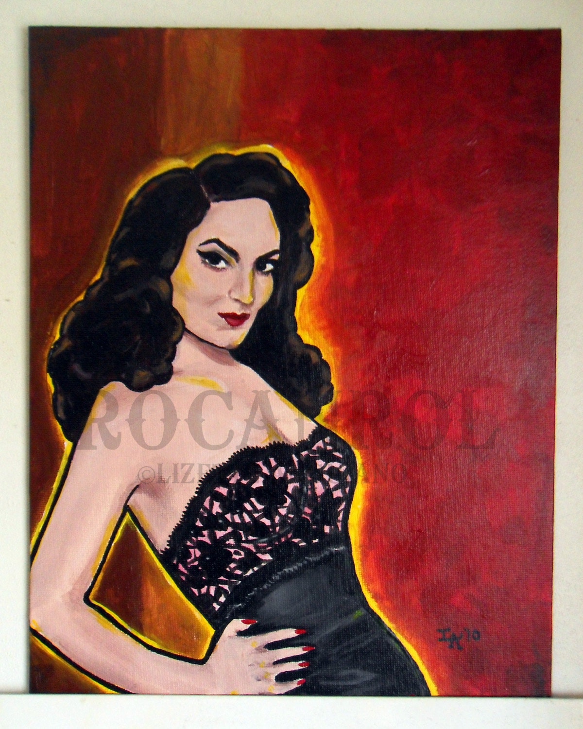 Maria Felix Original Painting Golden Age of Mexican Cinema