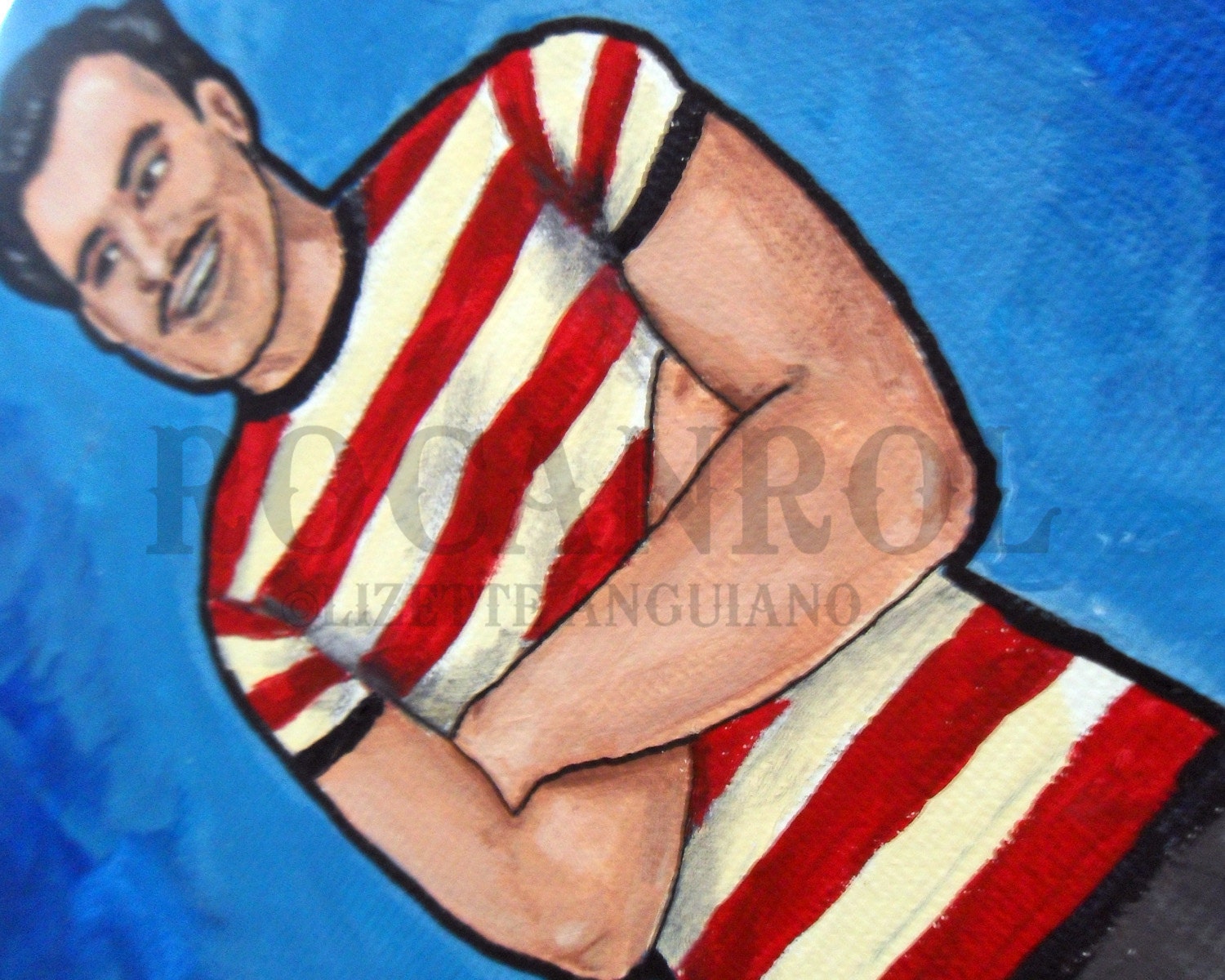 Pedro Infante Pepe El Toro Original Painting Golden Age of Mexican Cinema
