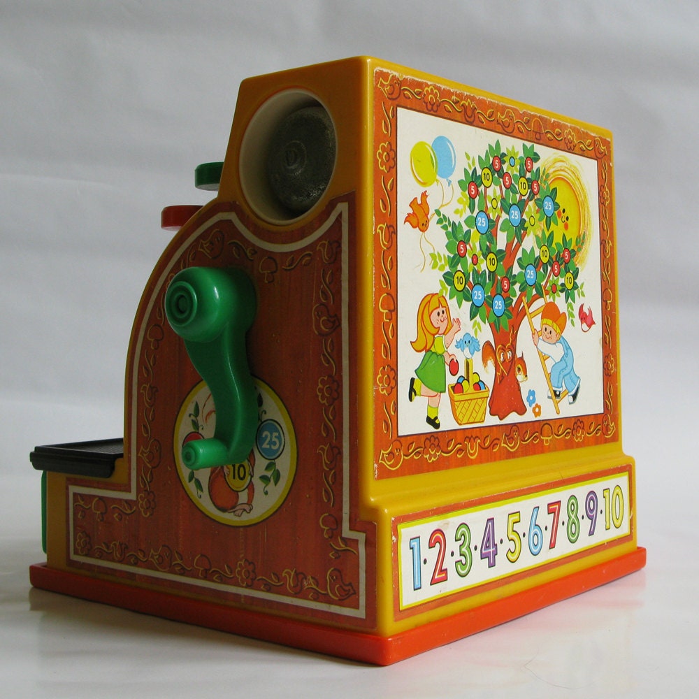 Vintage Fisher Price Toy Cash Register