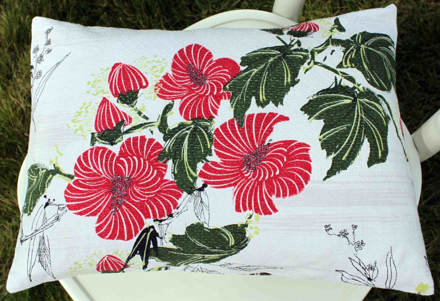 Tropical Floral Pillow Cover 12 x 16