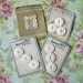 Vintage Mother of Pearl Buttons on Cards American Maid Montgomery Ward