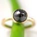 Rose Cut Black Diamond Engagement Ring- One Of A Kind