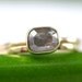 Rose Cut Gray Diamond Ring - One Of A Kind