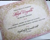 Vintage Birthday, Wedding, Bridal Shower, Anniversary, Save the date, Announcement, Rehearsal Dinner, Dinner, Invitations Il_170x135