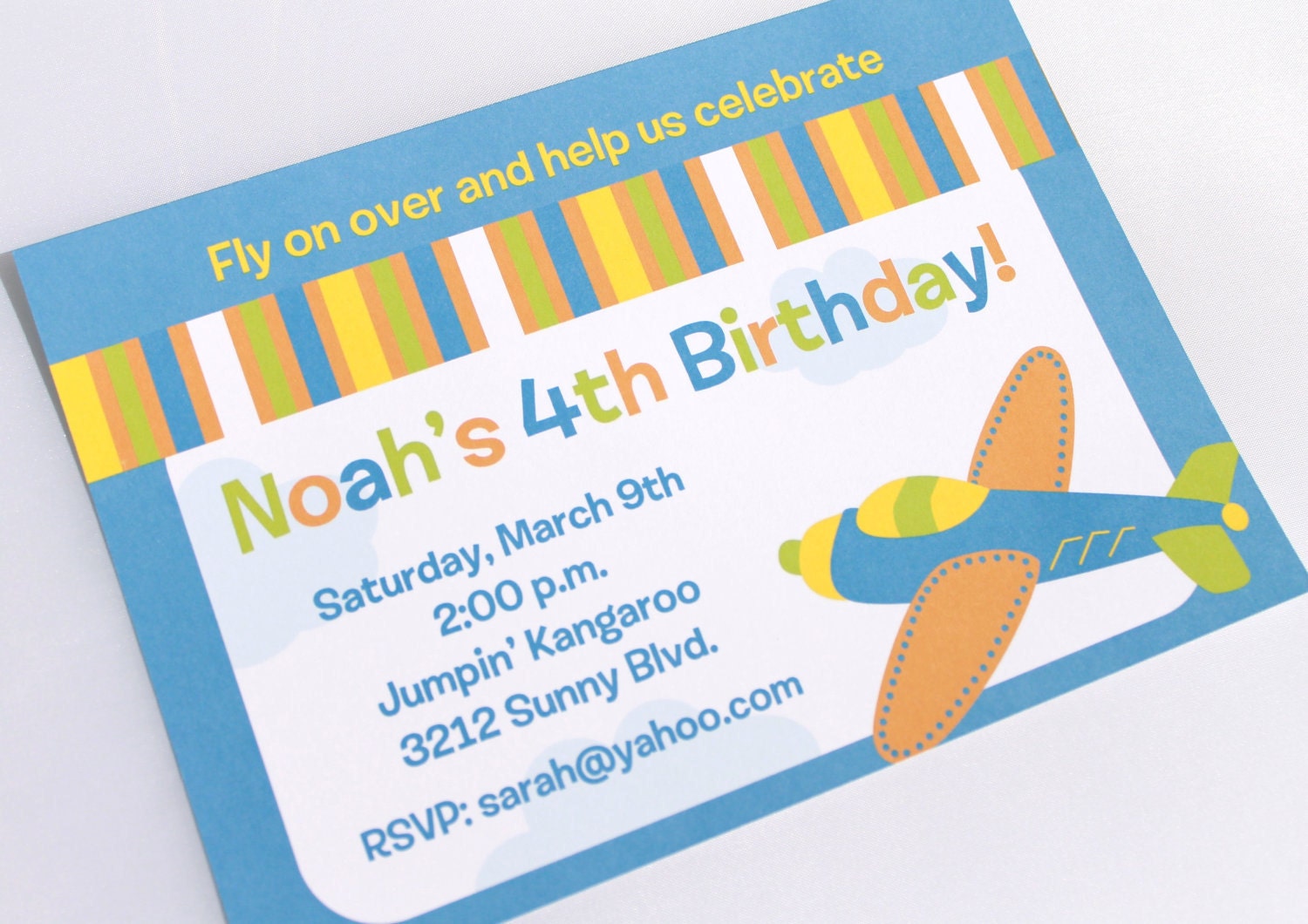 Airplane Birthday Invitations Il_170x135