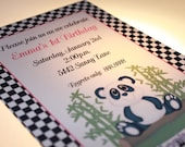 Panda Bear Birthday or Baby Shower Invitations for Boy or Girl Il_170x135