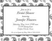 Black and White Paisley Invitations Il_170x135