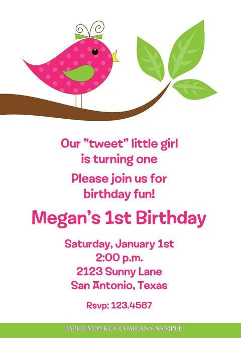 Cute Bird Birthday Invitations Il_170x135