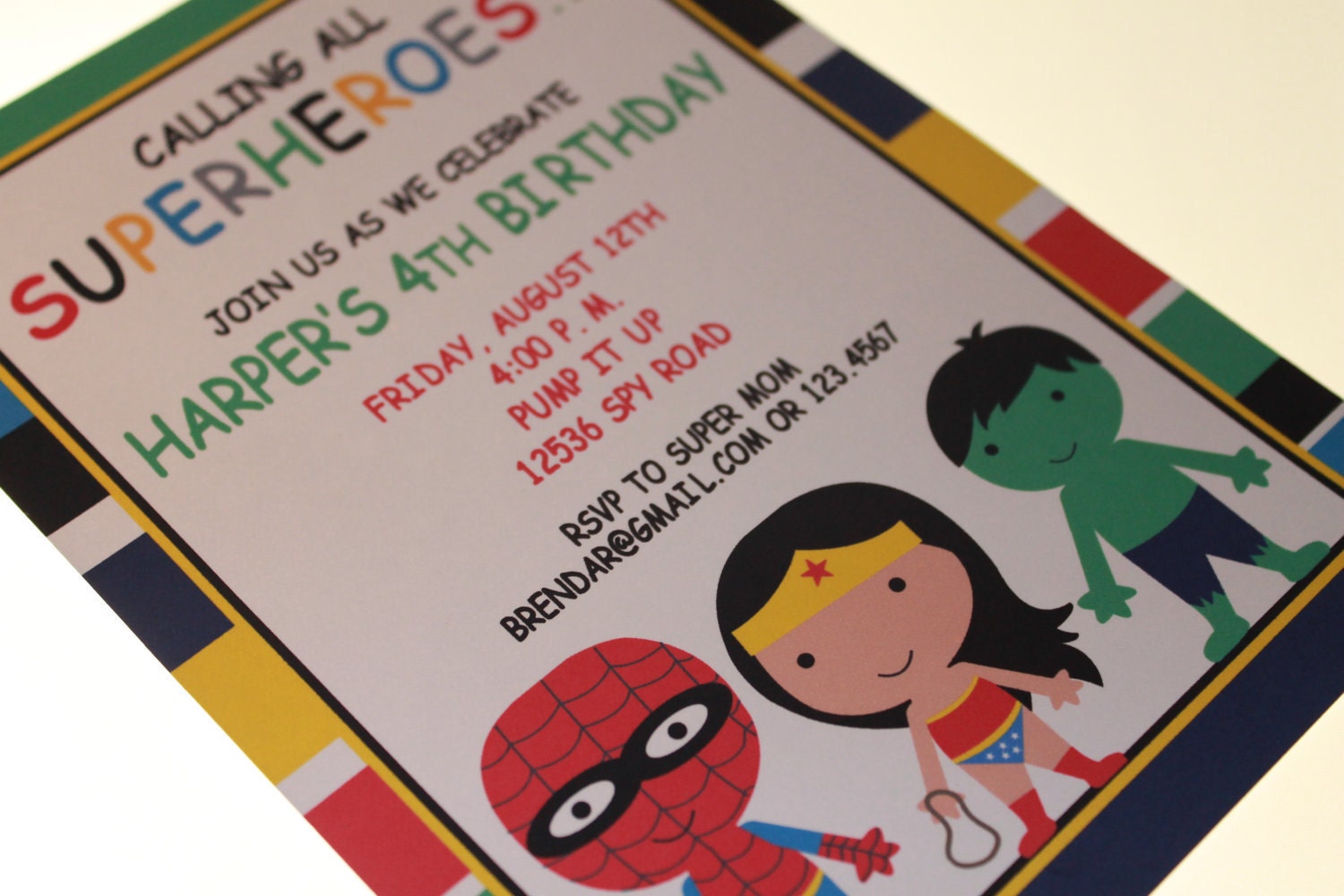 Superhero Birthday Invitations Il_170x135