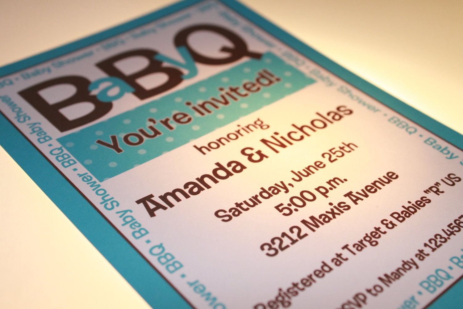 Baby BBQ Shower Invitations for Boy or Girl Il_570xn