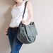 MAY Sale - Army Green Canvas Women Shoulder Bag, Messenger bag, Tote, Hobo, Diapers Bag, School Bag, Handbag - KINIES CLASSIC