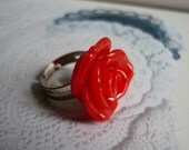 SALE - Red Rose Ring