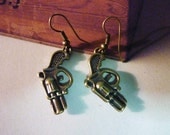 SALE - Pistol Dangle Earrings