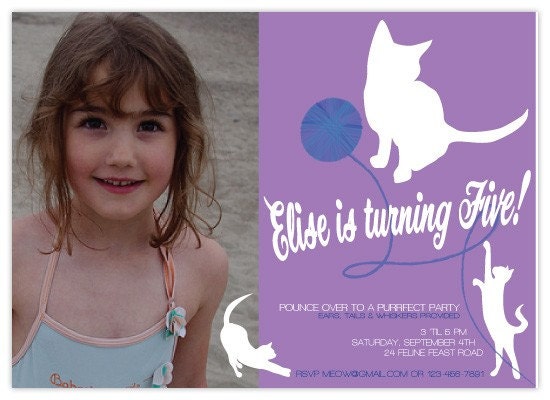 A PURR-fect Kitty Party Invite