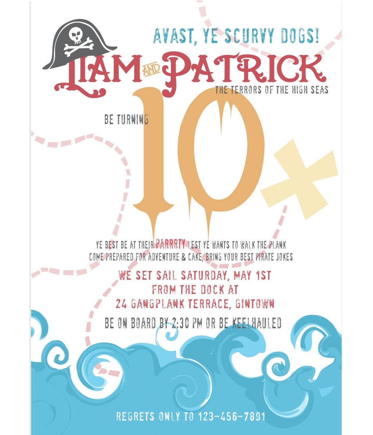 Shiver Me Timbers, A Pirate Party Invitation