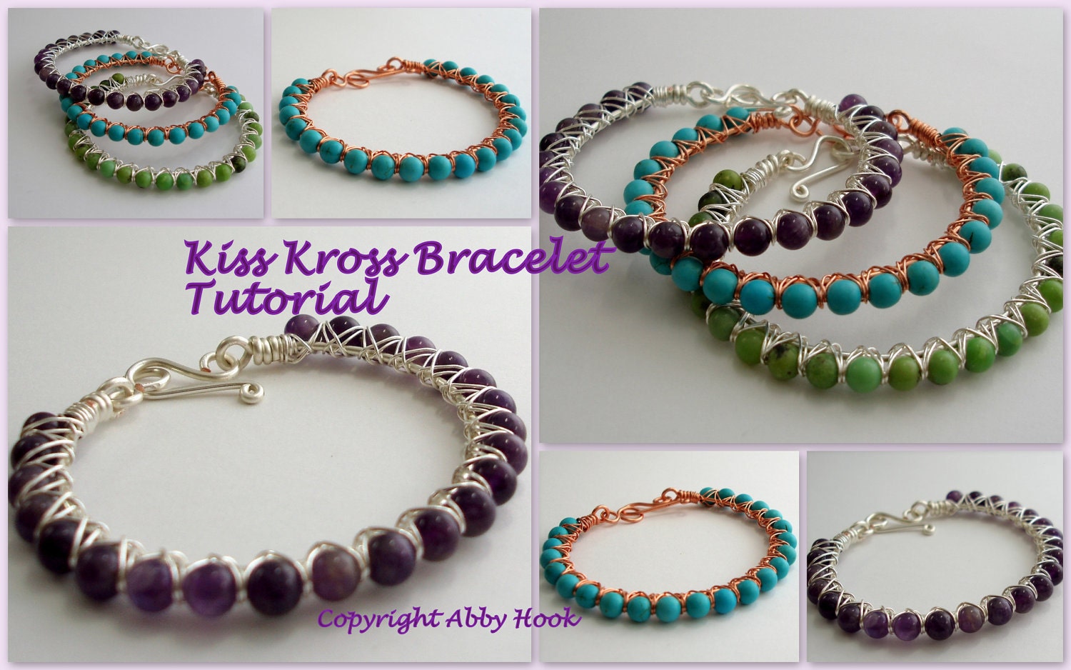 Kiss Kross Bracelet Tutorial - Instant download