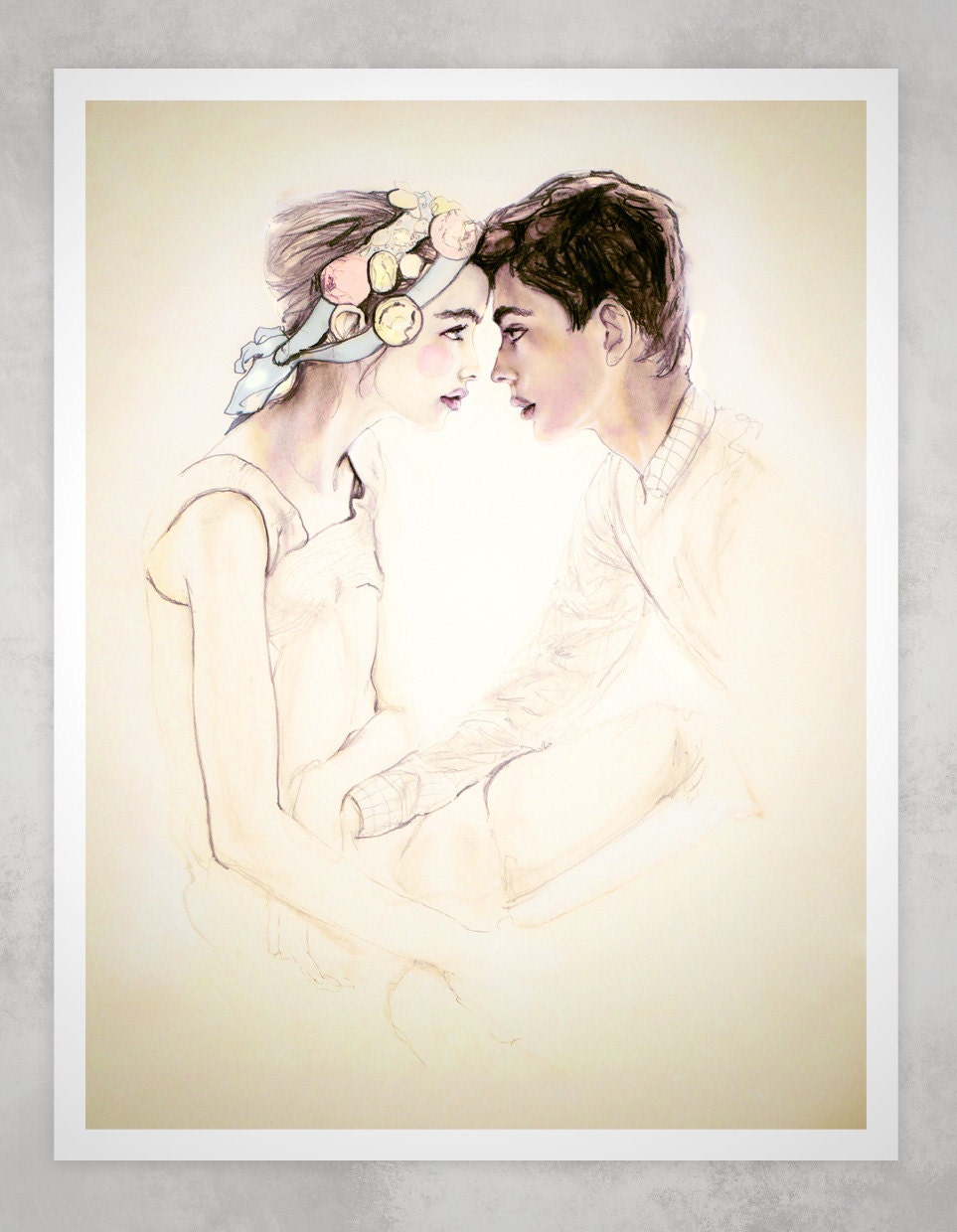 You & Me Forevermore 13X19 Fashion Illustration Prints