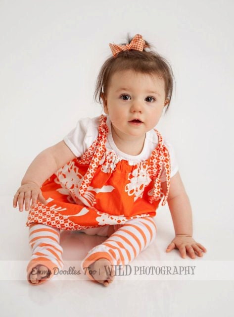 NEW Tossed Bouquet in orange Pillowcase Dresses