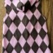 Pink n Brown Argyle Dog Snuggly - 4 Sizes Available